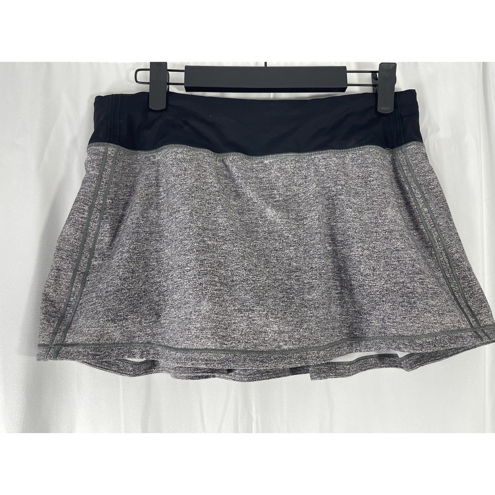 Lululemon Pace Rival Mid-Rise Gray Tennis Pickleball Skirt Size 6